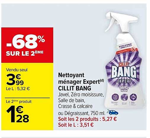 nettoyant ménager expert cillit bang