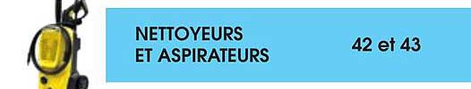 nettoyeurs et aspirateurs
