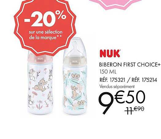 nuk biberon first choice+