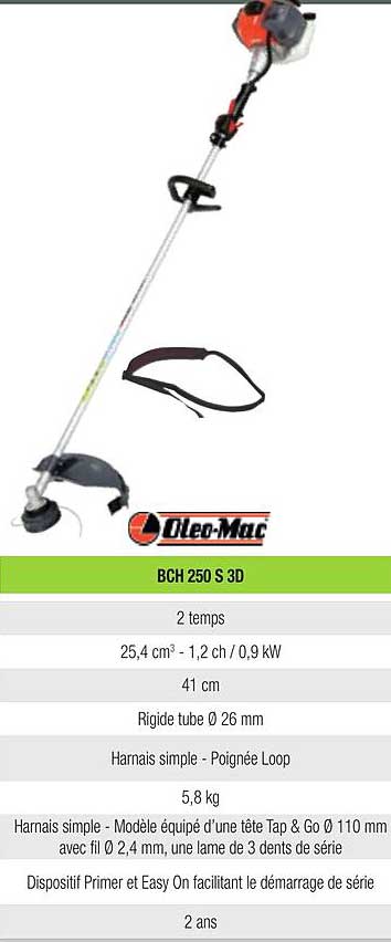 oleo-mac bch 250 s 3d