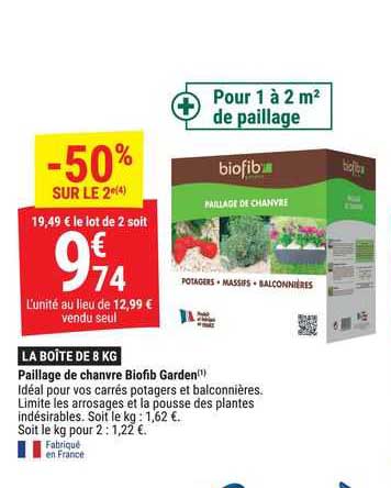 Paillage De Chanvre Biofib Garden