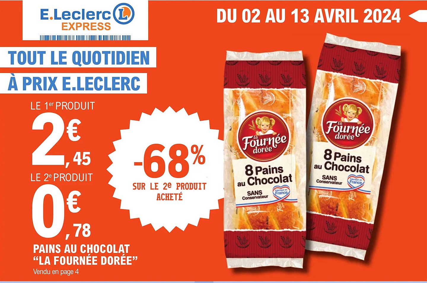 pains au chocolat "la fournée dorée"