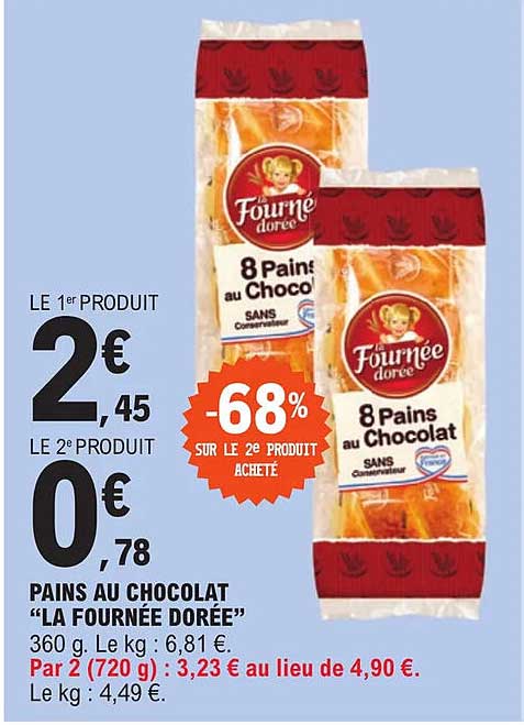 pains au chocolat "la fournée dorée"