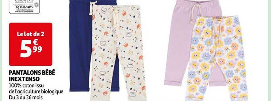 Pantalons Bébé Inextenso