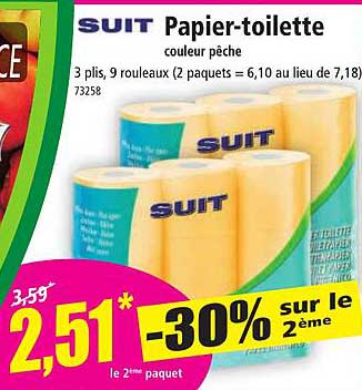 papier-toilette couleur pêche suit
