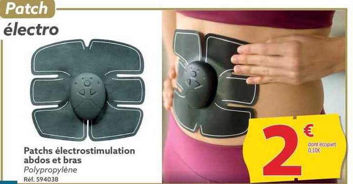 patchs électrostimulation abdos et bras