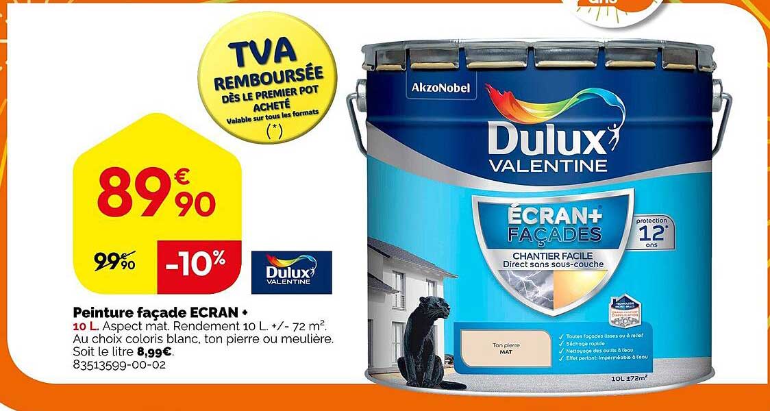 Peinture Façade écran Dulux Valentine