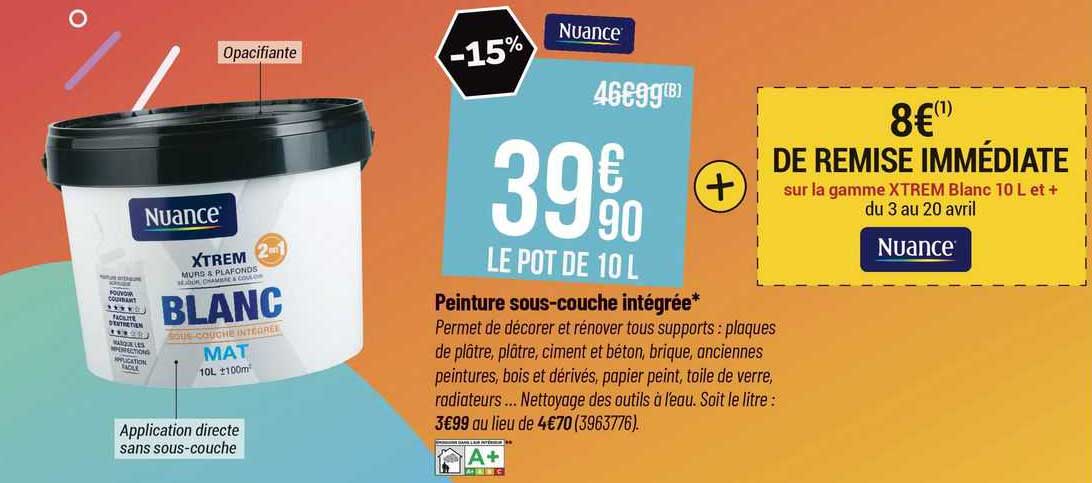 peinture sous-couche intégrée