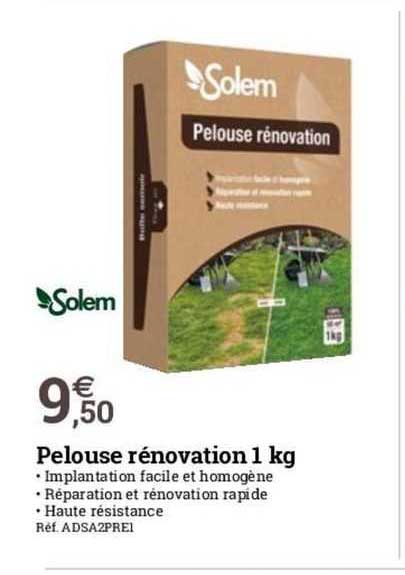 pelouse rénovation 1 kg solem