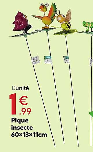 pique insecte 60 x 13 x 11 cm
