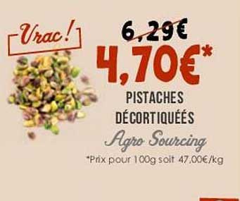 Pistaches Décortiquées Agro Sourcing