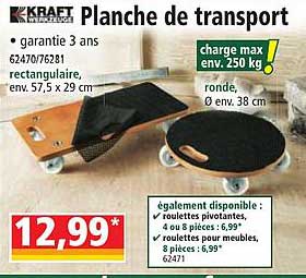 planche de transport kraft werkzeuge