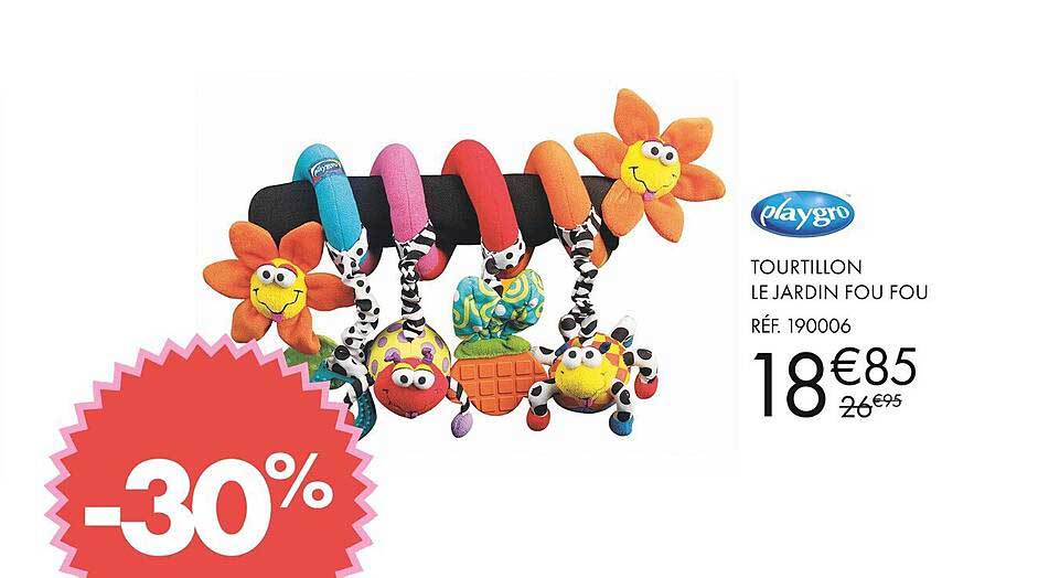playgro tourtillon le jardin fou fou