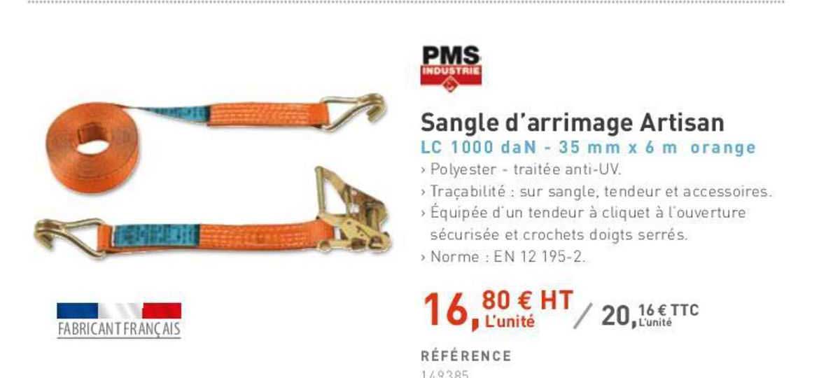 pms sangle d'arrimage artisan