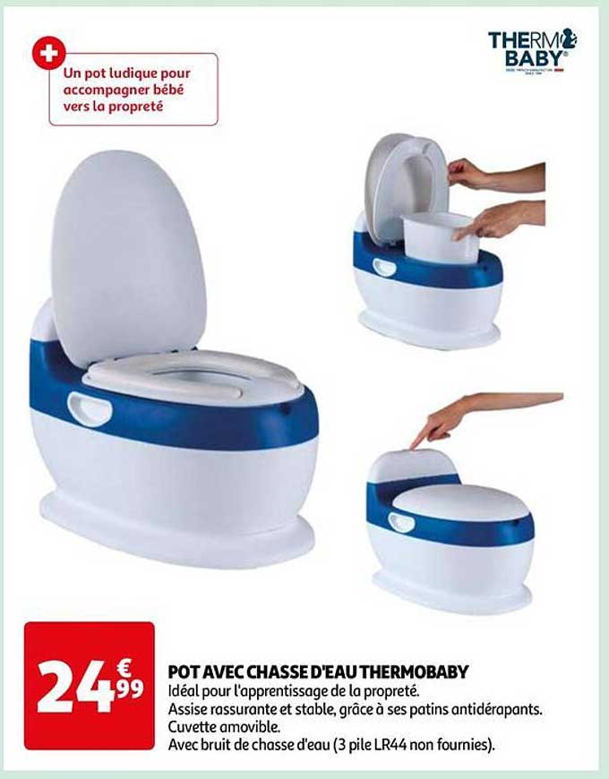 pot avec chasse d'eau thermobaby