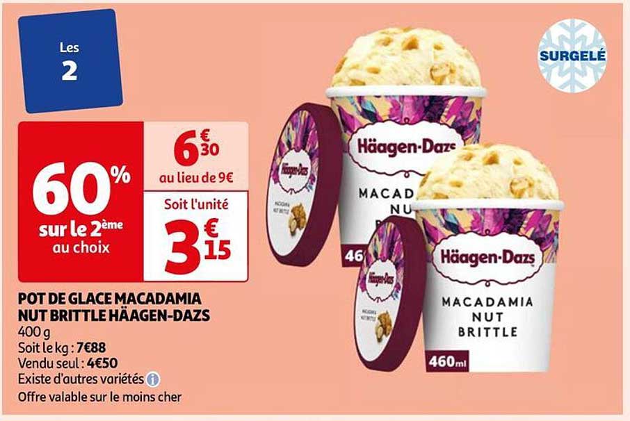 pot de glace macadamia nut brittle häagen-dazs