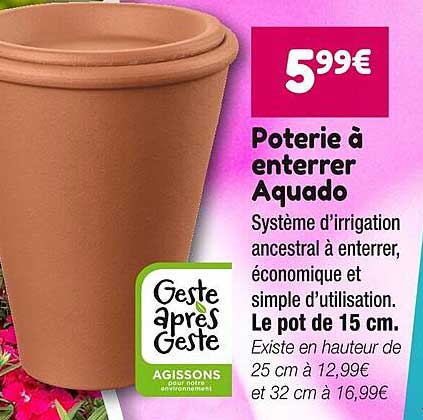 Poterie à Enterrer Aquado Geste Après Geste