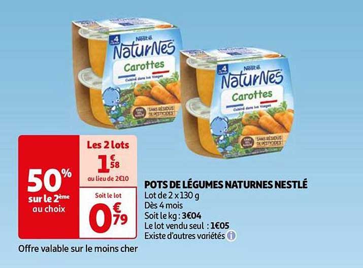 pots de légumes naturnes nestlé