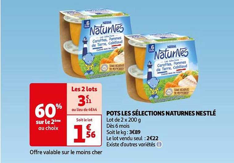 pots les sélections naturnes nestlé