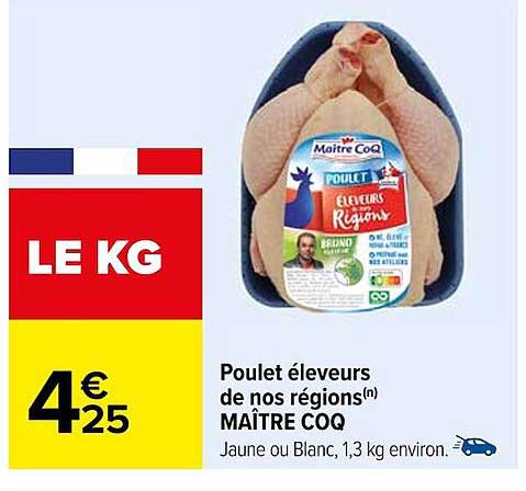 poulet éleveurs de nos régions maître coq
