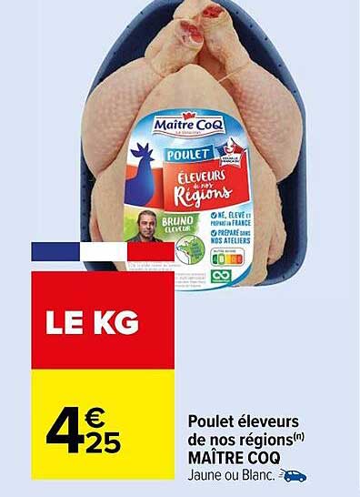 poulet éleveurs de nos régions maître coq