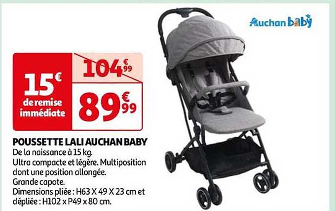 poussette lali auchan baby