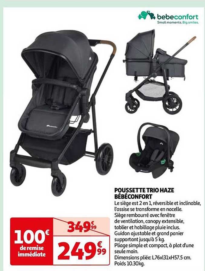 poussette trio haze bébé confort