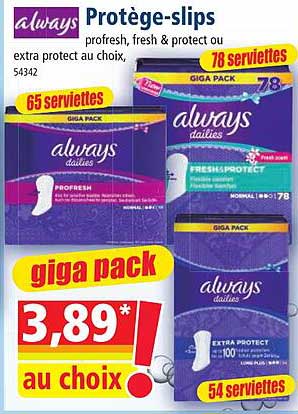 protège-slips always