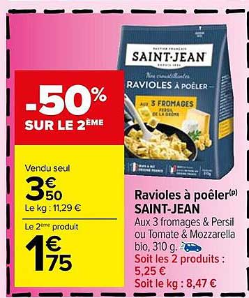 ravioles à poêler saint-jean