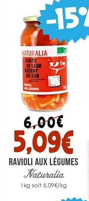 Ravioli Aux Légumes Naturalia