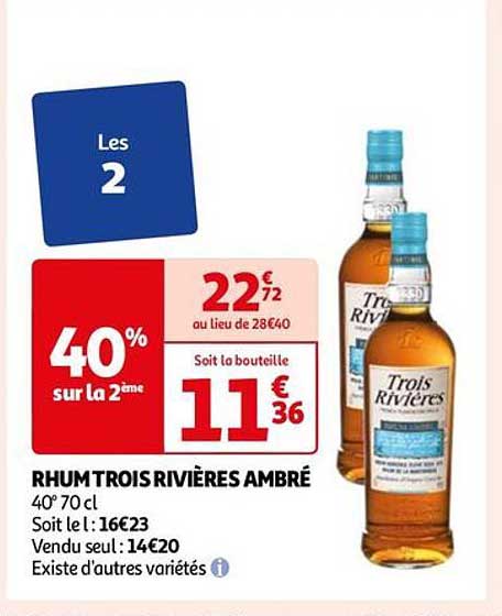 rhum trois rivières ambré