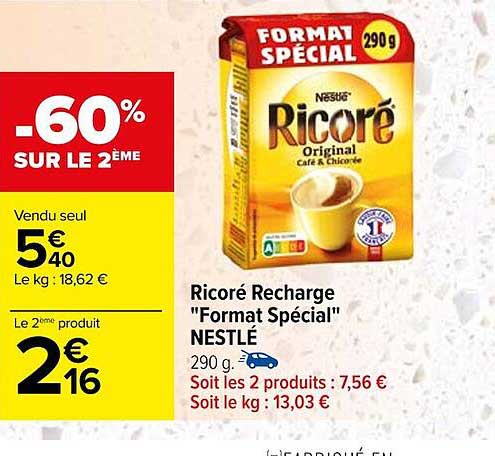 ricoré recharge "format spécial" nestlé