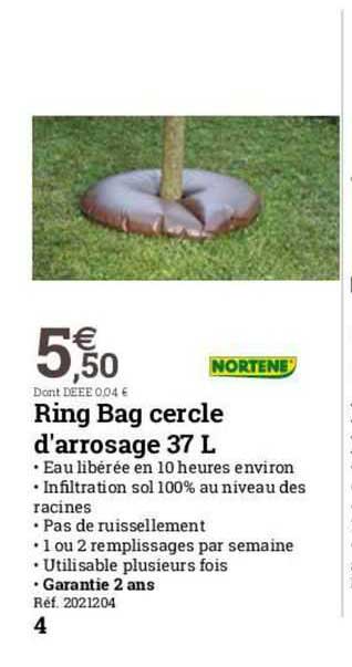 ring bag cercle d'arrosage 37 l mortene
