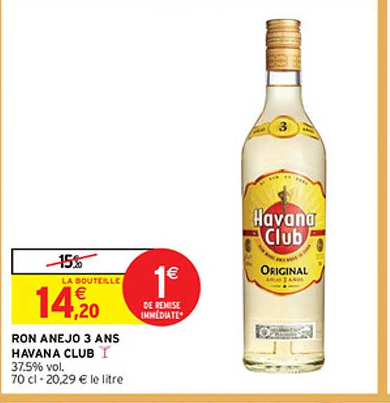 ron anejo 3 ans havana club