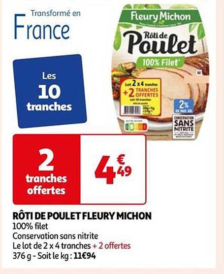 rôti de poulet fleury michon