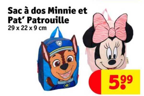 Sac à Dos Minnie Et Pat'patrouille