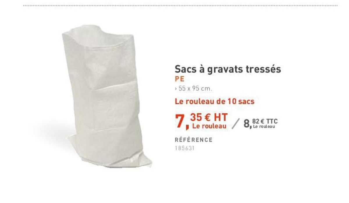 sacs à gravats tressés