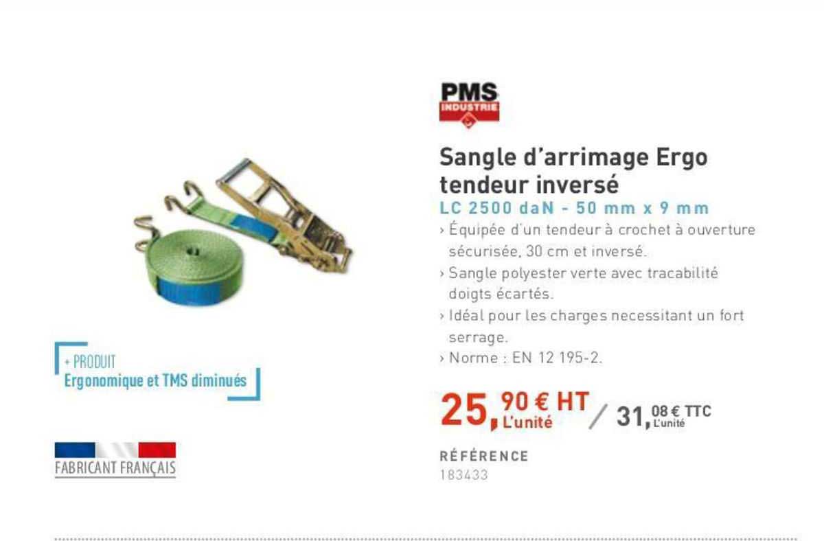 sangle d'arrimage ergo tendeur inversé pms