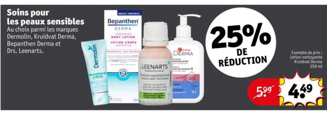 soins pour les peaux sensibles