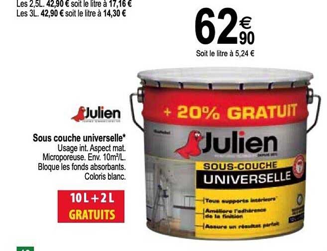 sous couche universelle julien