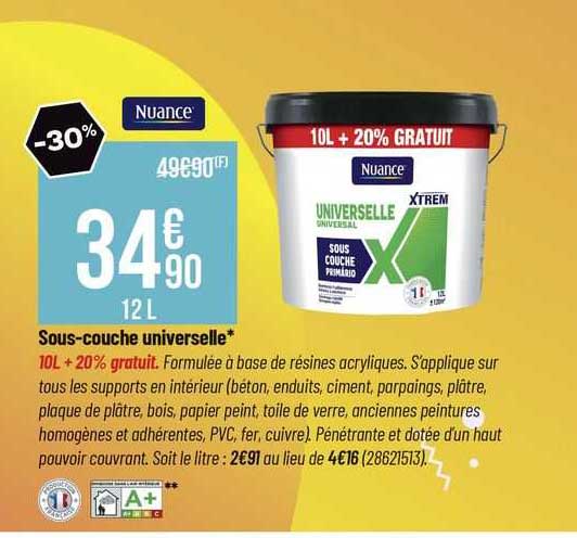 sous-couche universelle nuance