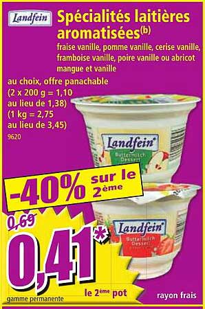 Spécialités Laitières Aromatisées Landfein