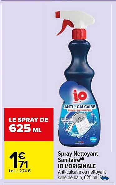 Spray Nettoyant Sanitaire Io L'originale