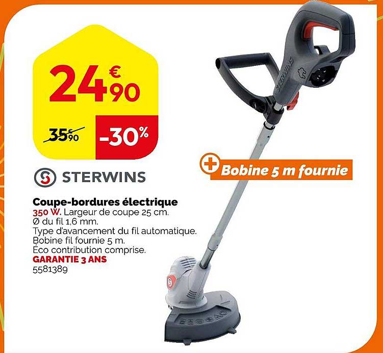 sterwins coupe-bordures électrique
