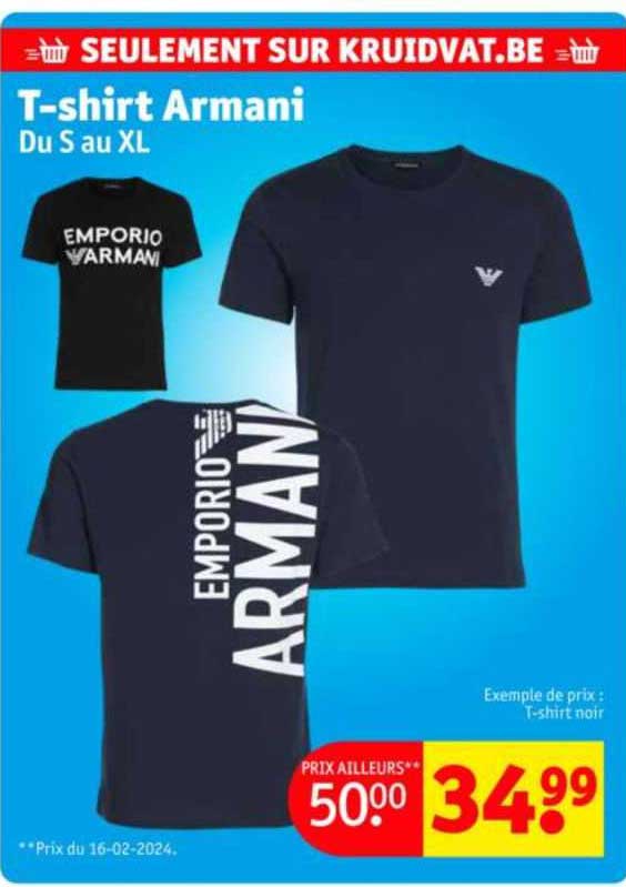 t-shirt armani