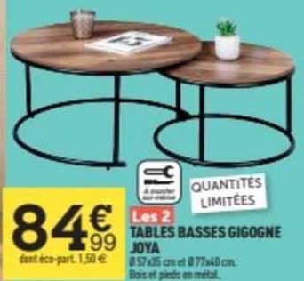 tables basses gigogne joya