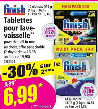 Tablettes Pour Lave-vaisselle Finish