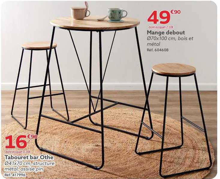 tabouret bar othe mange débout