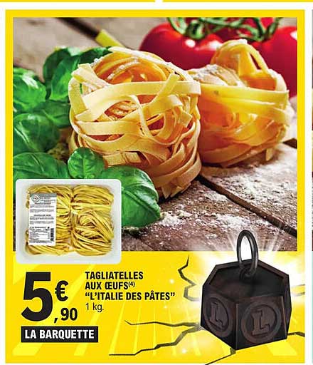 tagliatelles aux œufs "l'italie des pâtes"