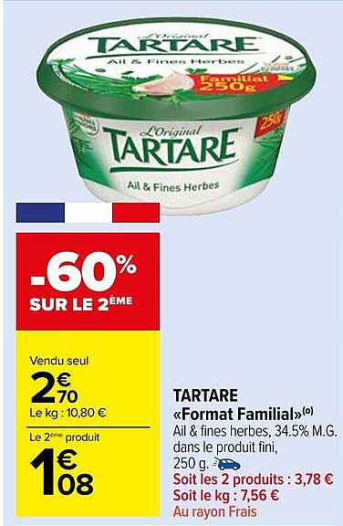 Tartare «format Familial»